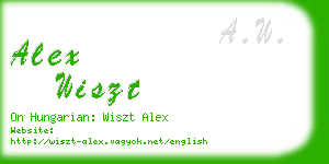 alex wiszt business card